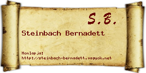 Steinbach Bernadett névjegykártya